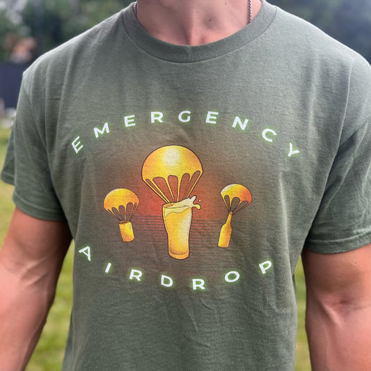 Emergency Airdrop T-Shirt - Woodland